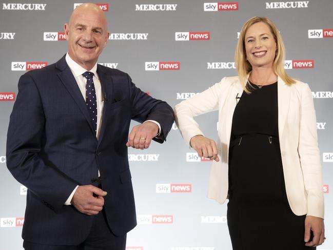 Tasmanian Premier Peter Gutwein and Labor Leader Rebecca White would do better if they were to join forces, writes Charles Wooley. Picture: CHRIS KIDD