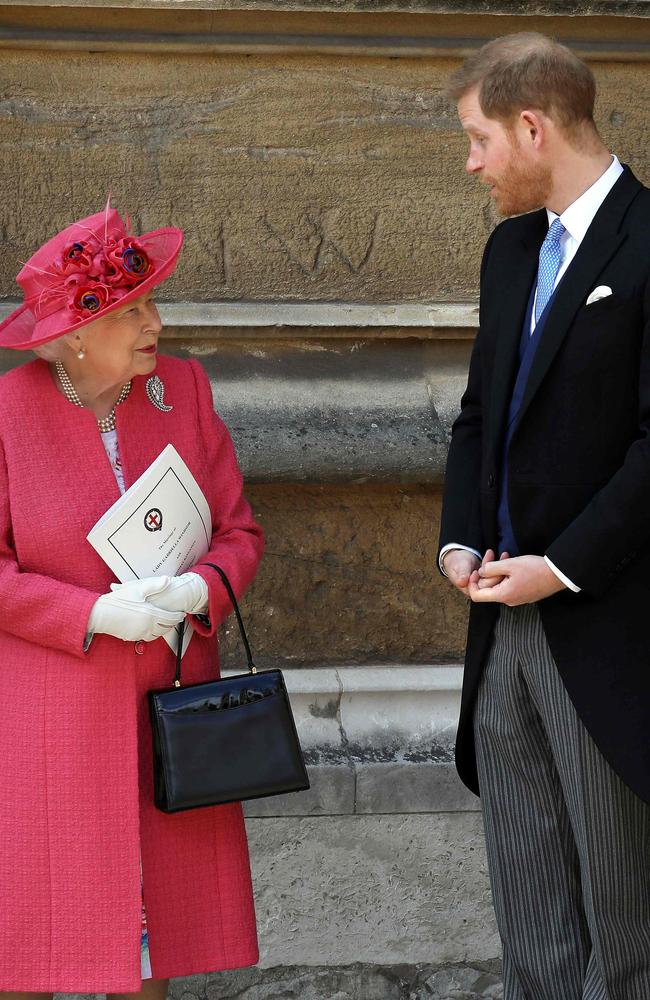 Despite the show of support, the Queen is reportedly deeply disappointed in Harry. Picture: Steve Parsons/Pool/AFP