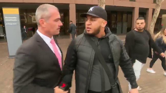 Faisal Zarshoy confronts Robert Ovadia. Picture: 7News