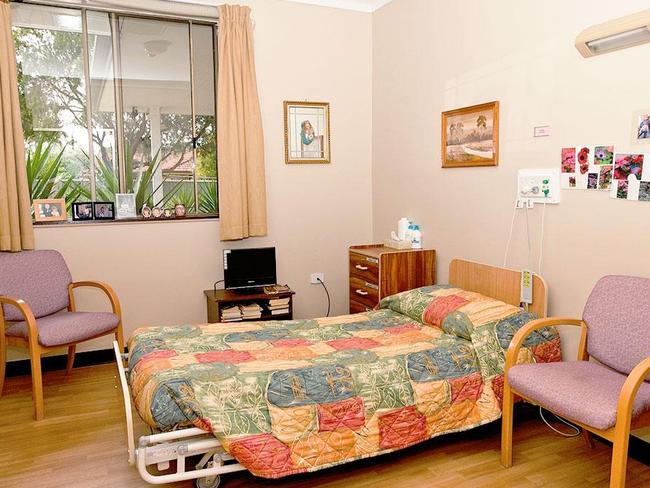 A room offered in Opal Aged Care’s current Bossley Park facility. Picture: Opal Aged Care