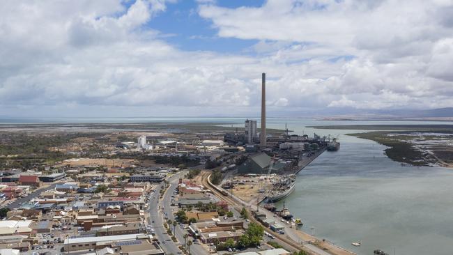 Aerial photo of the Nyrstar Smelter in Port Pirie. Picture: Simon Cross