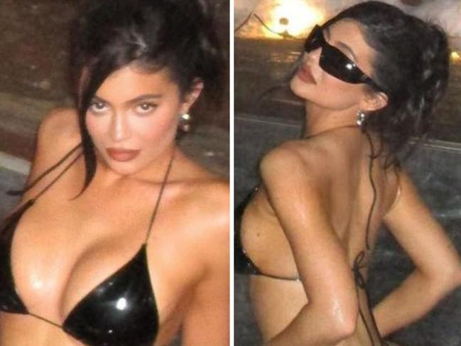 Kylie Jenner rocks a bikini in -9C weather.