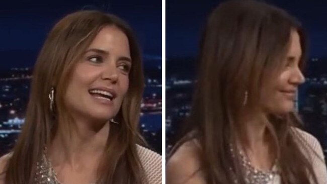 Katie Holmes on The Tonight Show Starring Jimmy Fallon. Picture: Supplied