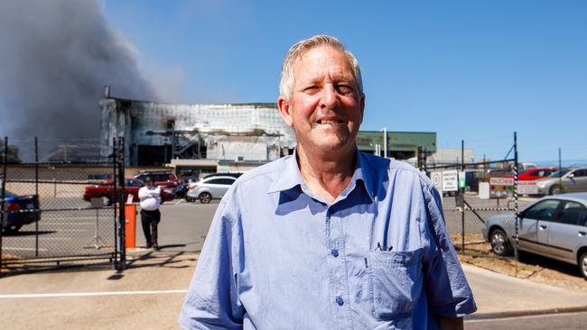 Barry olson an employee at Thomas Foods, Murray Bridge, South Australia, Thursday, January 4, 2018. (AAP Image/James Elsby). A fire at SA's largest abattoir has caused several million dollars worth of damage.