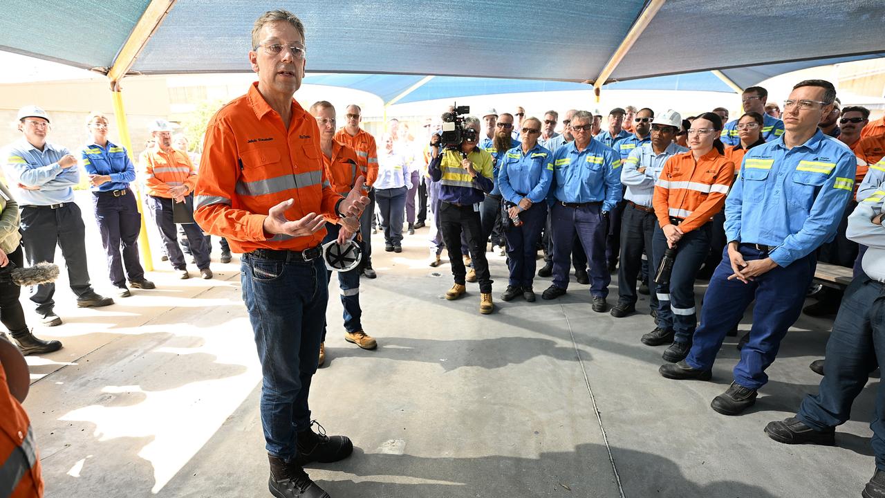 Rio Tinto chief executive Jakob Stausholm has made the biggest financial bet since taking charge of the miner more than three years ago. Picture: Lyndon Mechielsen