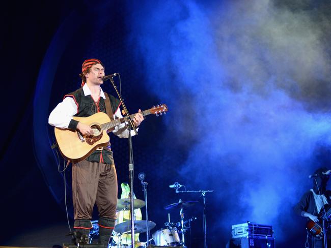 Note the matching boots and bandana ... Vance Joy has evolved since he began on Taylor Swift's 1989 world tour. Picture: Tim Boyles / Getty Images for TAS