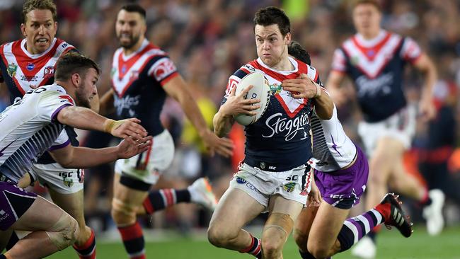 Luke Keary was always looking for the ball. (AAP Image/Joel Carrett)