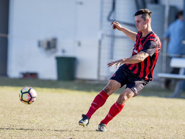Hayden Sumner playing for Burleigh in 2017. Picture: Jerad Williams