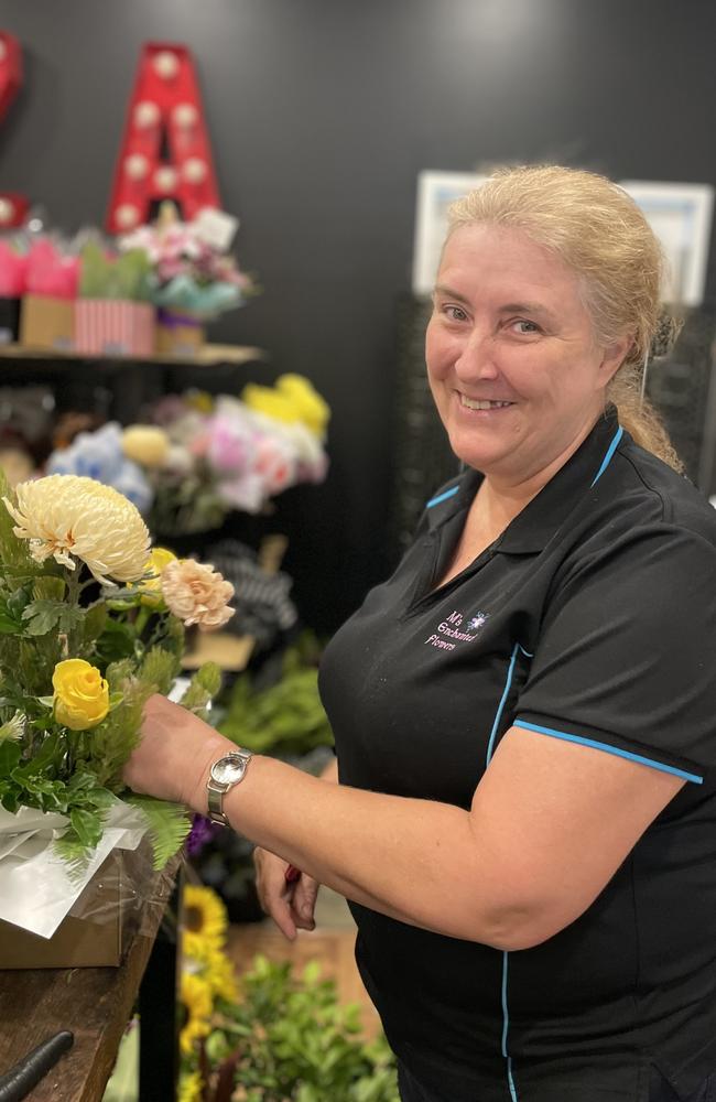 Florist of 37 years Marina Duncan, who works at Ma’s Enchanted Flowers, has seen it all. Picture: Janessa Ekert