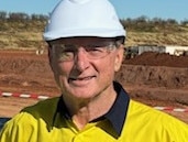 Territory Mining Minister Mark Monaghan and Tennant Mining managing director Peter Main. Picture: Camden Smith