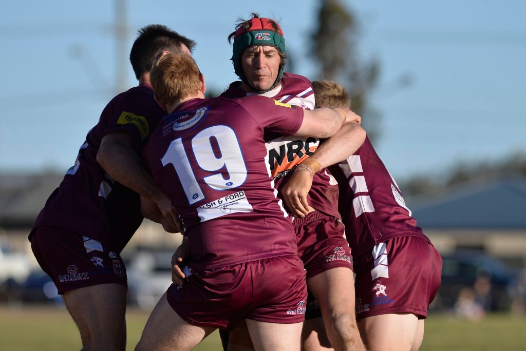 Daniel Wassell of Dalby Diehards against Valleys Roosters in TRL Premiership qualifying final rugby league at Glenholme Park, Sunday, August 12, 2018. Picture: Kevin Farmer