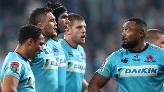 SYDNEY, AUSTRALIA - JUNE 08: Sekope Kepu of the Waratahs looks on during the round 17 Super Rugby match between the Waratahs and the Brumbies at Bankwest Stadium on June 08, 2019 in Sydney, Australia. (Photo by Cameron Spencer/Getty Images)