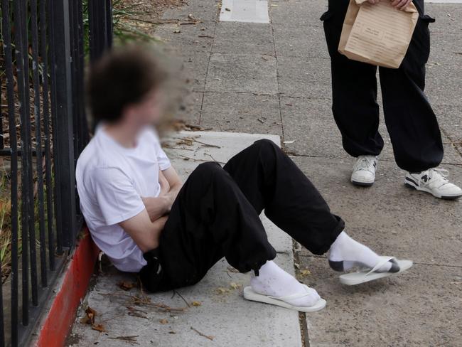 Police make an arrest after two off-duty constables were hospitalised after allegedly attacked on Enmore Rd, Newtown about 11pm on Wednesday. Picture: NSW Police