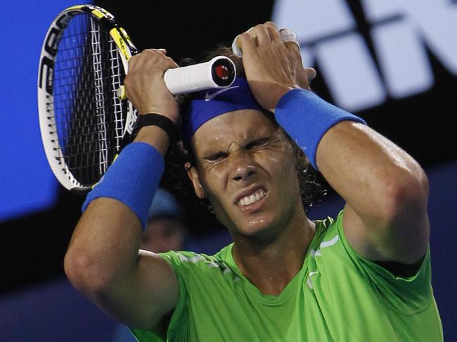 Nadal gave it everything in the 2012 Australian Open Final, but just came up short in absolute classic. Picture: AAP Image/How Hwee Young