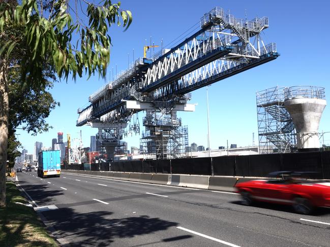 The state government should not enter into any more major infrastructure projects. Picture: Alex Coppel