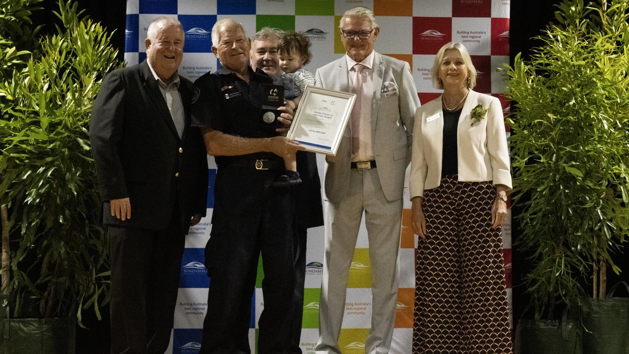 Carey Mitchell was awarded the Senior Citizen of the Year Award at the 2024 Bundaberg Australia Day Award.