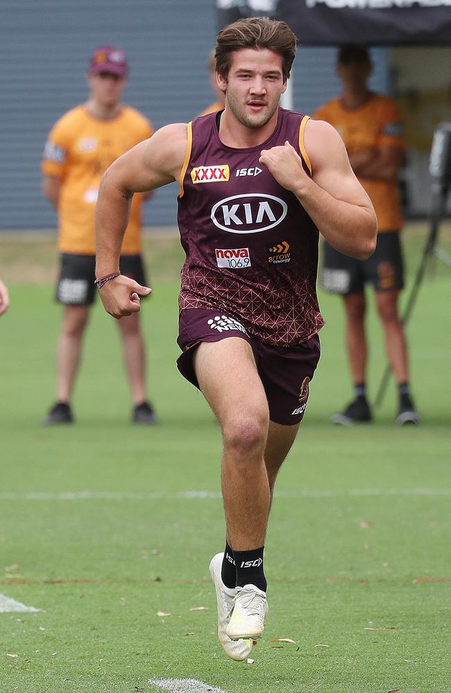 Patrick Carrigan looks comfortable during his test. Picture: Annette Dew