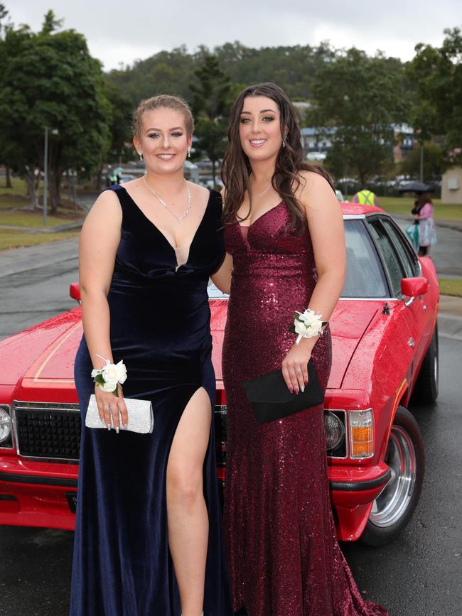 Pacific Pines High formal, at the school. Chenae Thornton and Kiah Leeson Picture Glenn Hampson