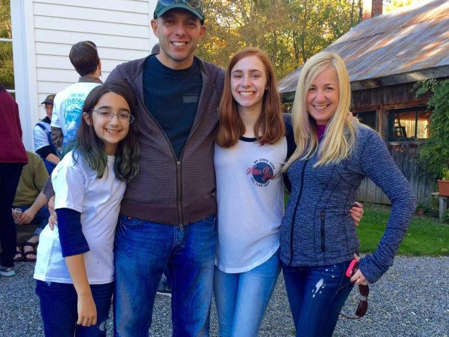 Jennifer Robinson, her husband Paul and daughters Emma (left) and Isabelle (right). Picture: Facebook