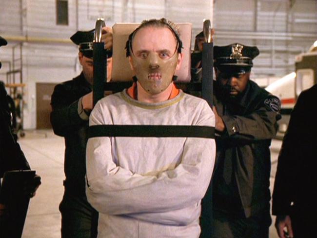 Scene from the 1991 film The Silence of the Lambs, with Anthony Hopkins as Hannibal Lecter. Picture: Supplied