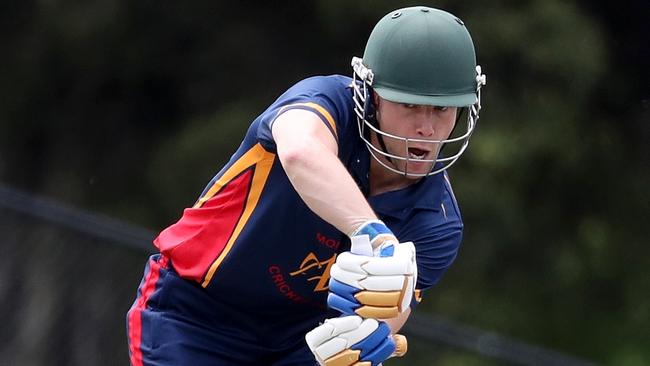 Jack Joslin watches the ball closely. Picture: Mark Dadswell