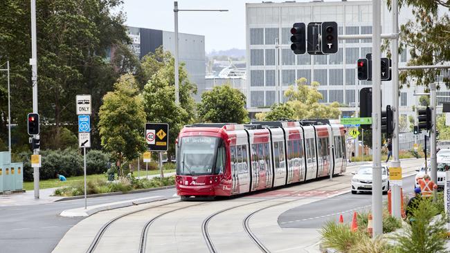 The new Parramatta light rail line opened on Friday moring. Picture: Supplied