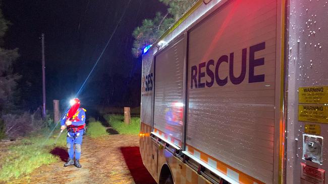 SES on the job at Port Stephens. Picture: Facebook/Port Stephens SES Unit.