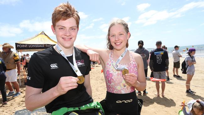 Tommy Lane after the Swim Classic at Point Lonsdale.