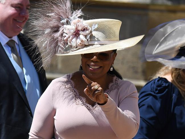 Oprah Winfrey arriving at the wedding. Picture: MEGA