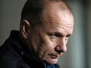 29/08/16 Port Adelaide coach Ken Hinkley press conference and players at Alberton. photo Calum Robertson