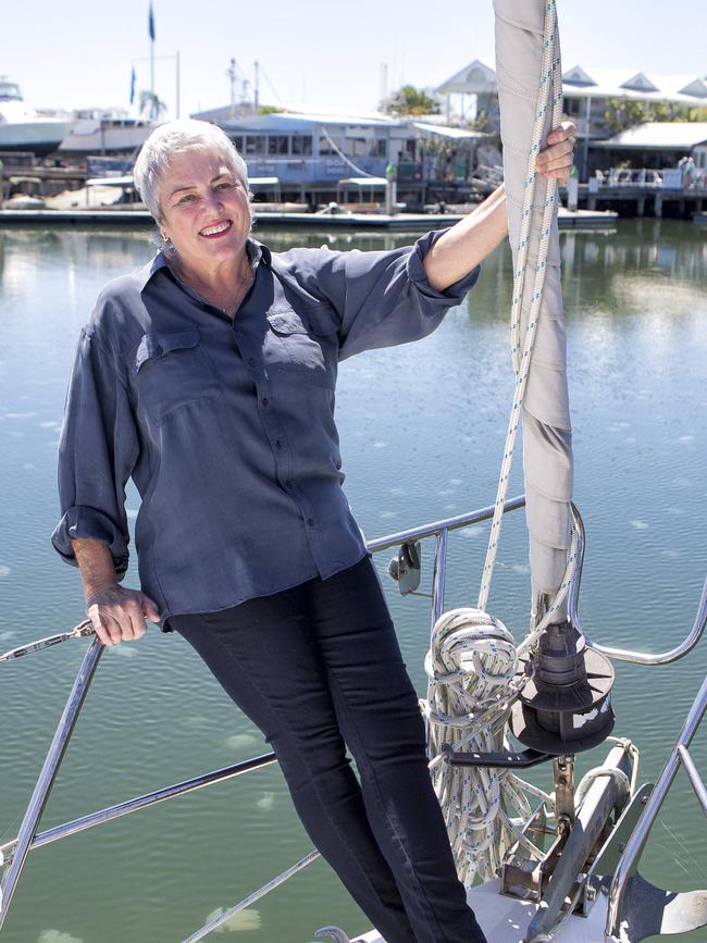 Round the world sailor Kay Cottee.