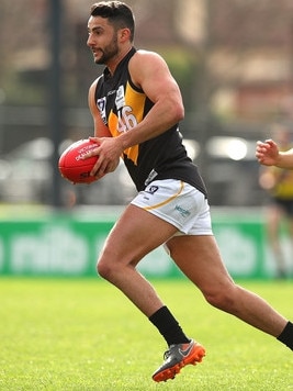 Fabian Brancatisano on the burst for Werribee. Picture: Getty Images