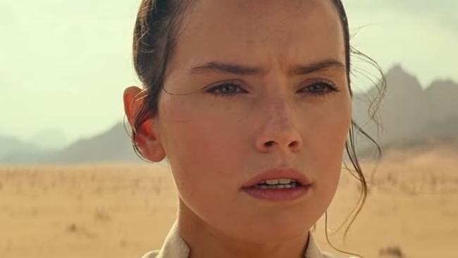 Screen grab from the teaser trailer for the upcoming Star Wars film, Star Wars: The Rise of Skywalker the ninth and final installment in the canonical Star Wars storyline.Picture: YouTube
