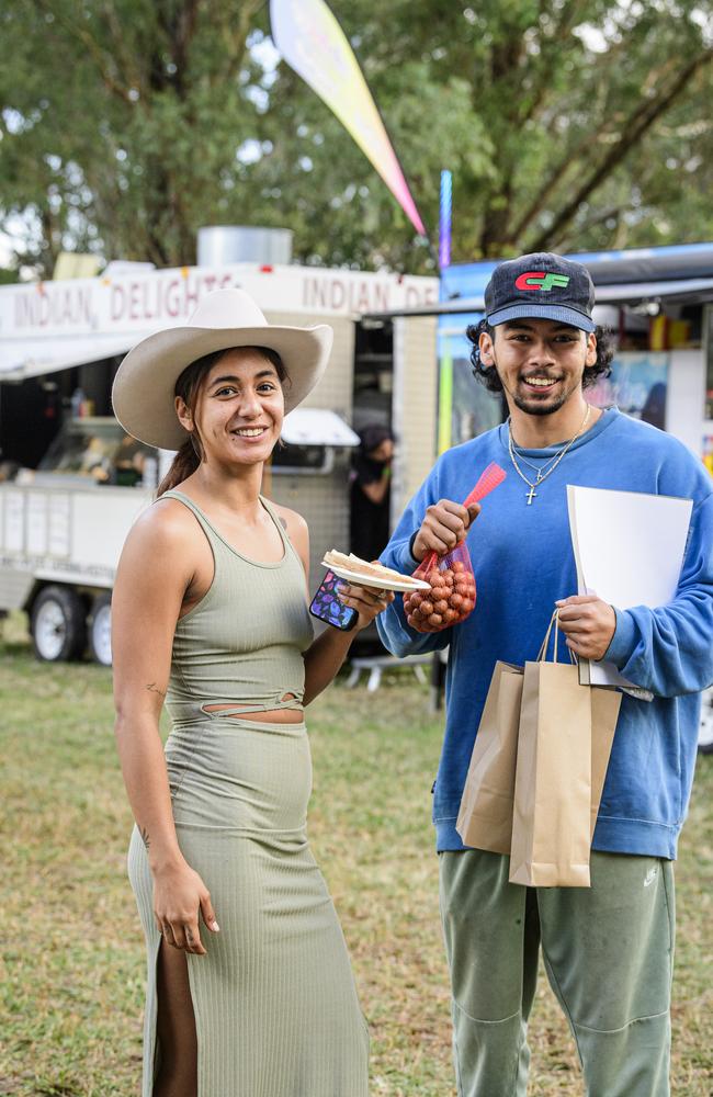 Siblings Ebony and Orlando Cardenas at the Hampton Festival, Saturday, May 17, 2025. Picture: Kevin Farmer