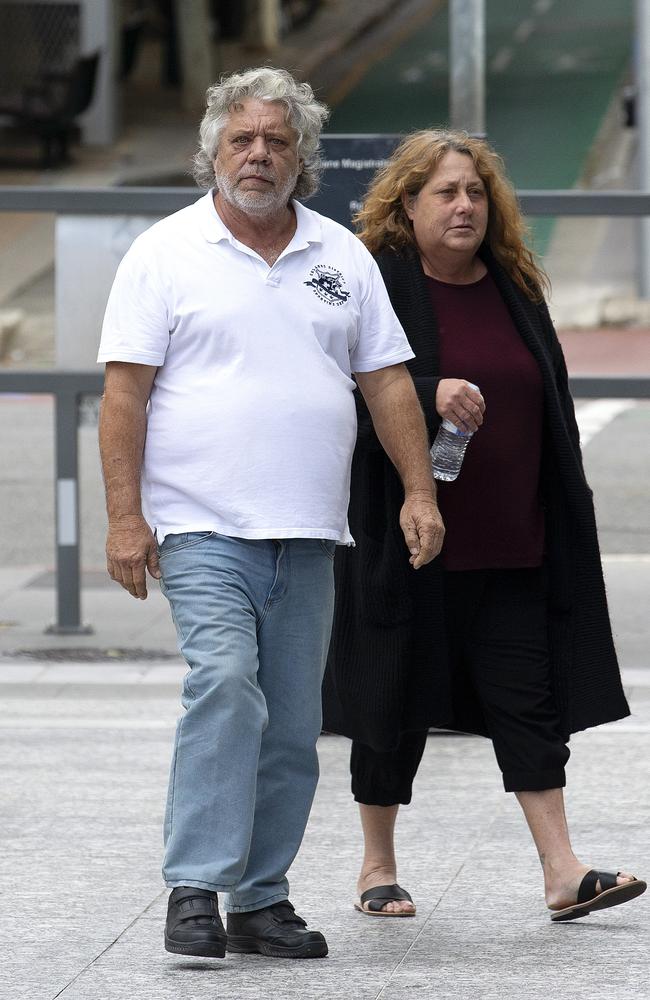 Charles Phillip Burns and Sharon Marie Willbatt outside Brisbane District Court. Picture: Sarah Marshall