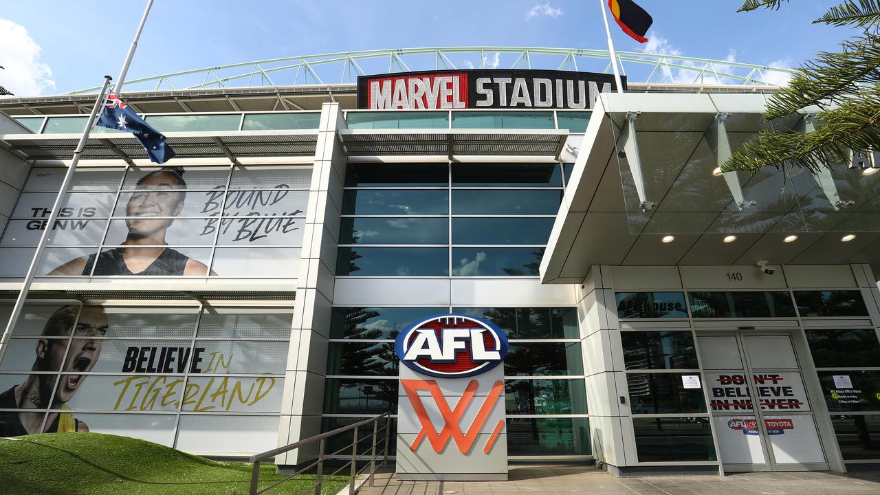 AFL headquarters at Marvel Stadium in Melbourne. Photo by Robert Cianflone/Getty Images)