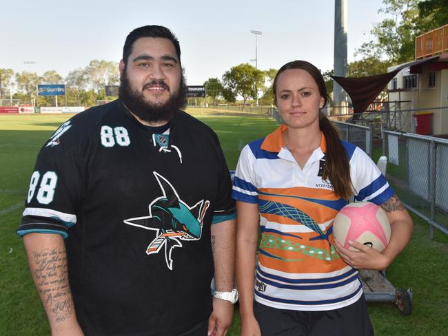 Police officers Dylan O'Connor-Mitchell and Taryn Amess have been selected for the Australian squad playing at the International Police Rugby Championships in Hong Kong next week