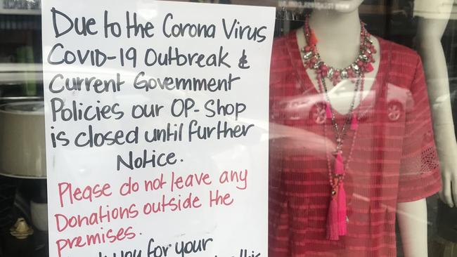 Sacred Heart Mission Cheltenham is one of several Melbourne op shops to close its doors amid the coronavirus outbreak.