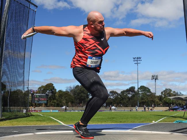Matthew Denny broke the Australian record during the 2024 Australian Athletics Championships. Picture: Getty Images