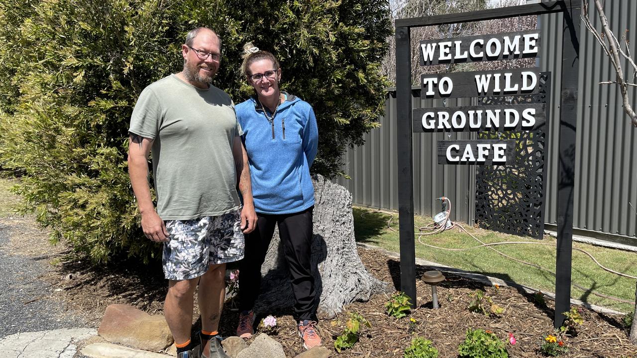 Wild Grounds Cafe owners Kylie and Greg Parker. Photo: Madison Mifsud-Ure / Warwick Daily News