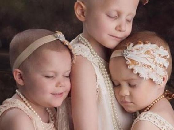 photo of three young girls fighting cancer broke the hearts of thousands of people when it went viral in 2014. Lora Scantling