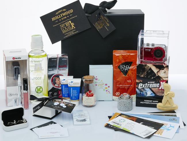 There’s some pretty cool items in the gift bag. Picture: Supplied