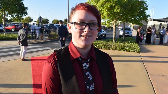 Sian Evans at the Mackay Northern Beaches State High School formal, on Saturday October 17. Picture: Zizi Averill