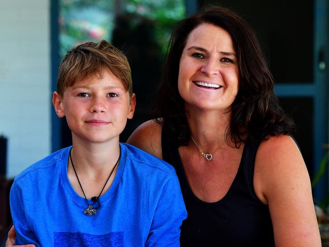 Chloe Erlich and her son Bradley.