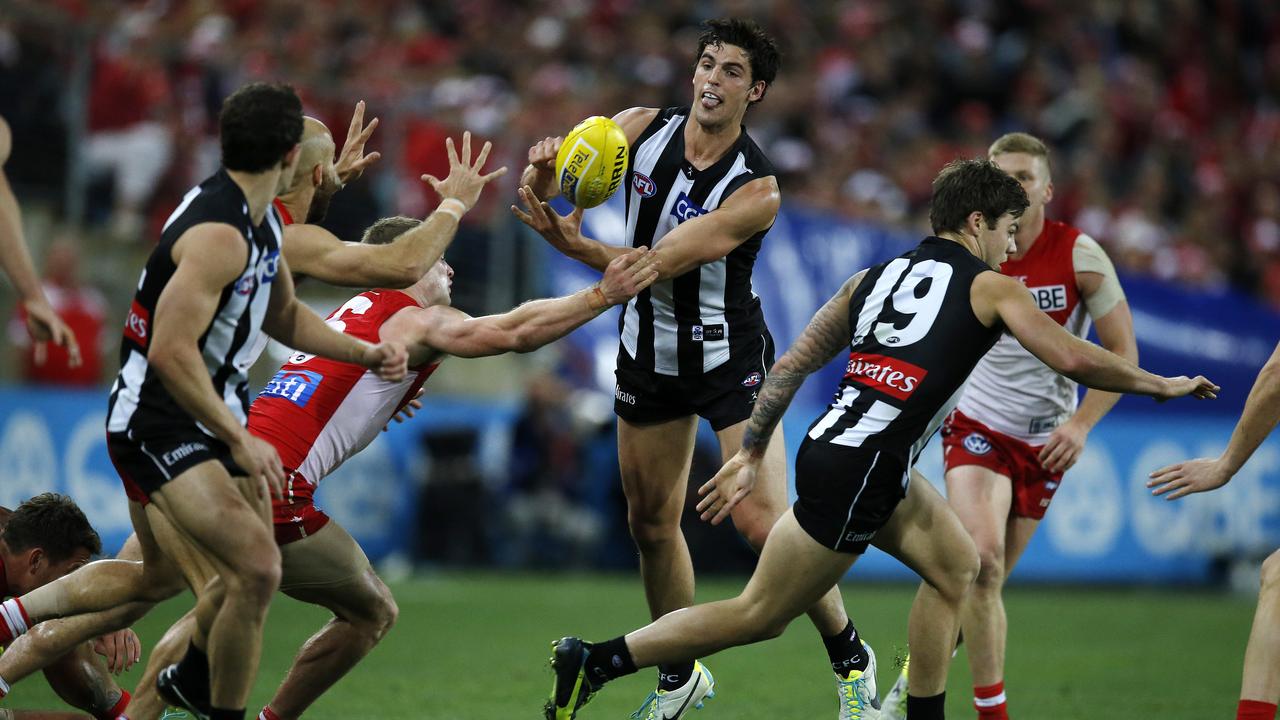 AFL ROUND 20; Sydney v Collingwood,ANZ stadium, Sydney. Scott Pendlebury,