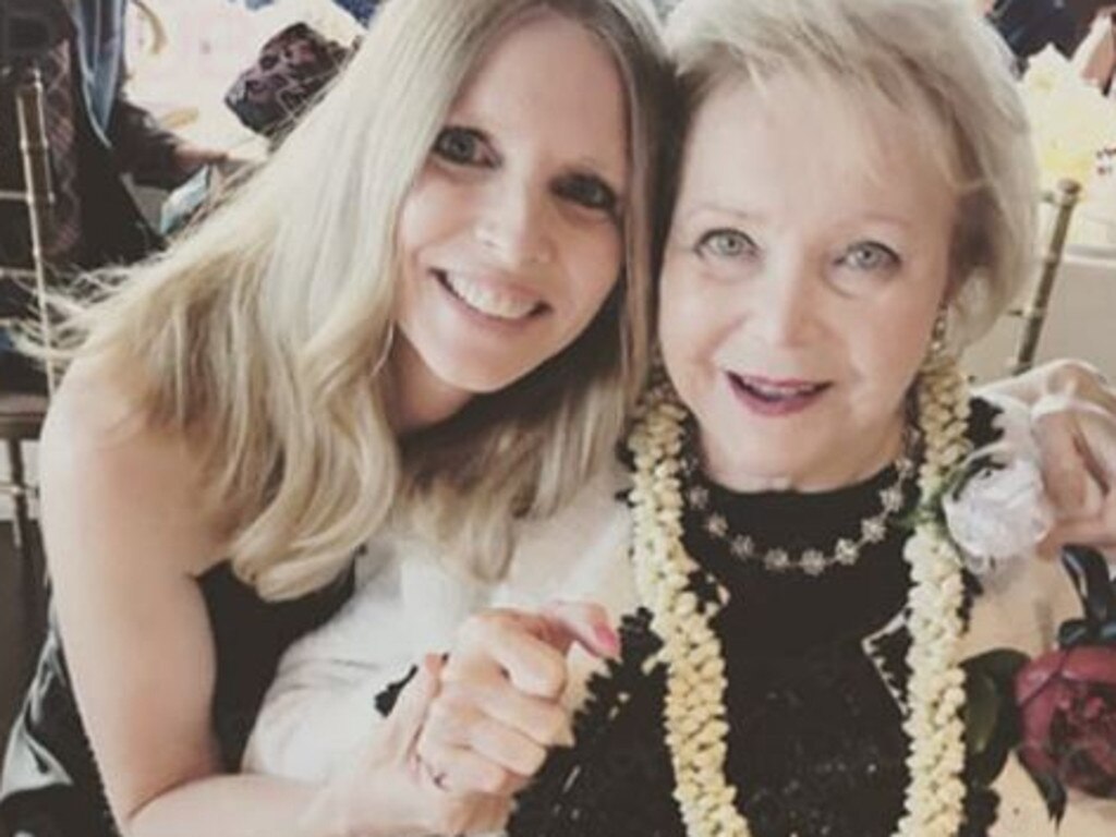 Lee Phillip Bell with her daughter Lauralee Bell. Lauralee has starred on the Young and the Restless since 1983. Picture: Twitter