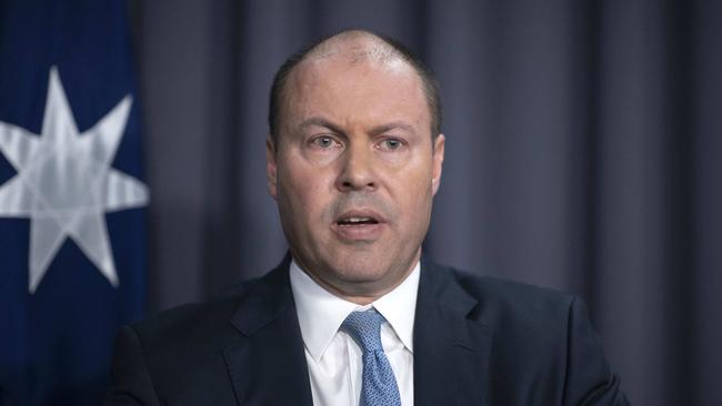 Josh Frydenberg says the tax cuts have put more money in workers’ pockets. . Picture: NCA NewsWire / Gary Ramage