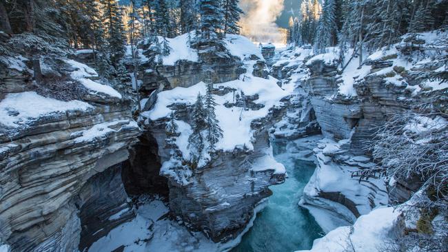 Athabasca falls during winter. Picture: Adam Greenberg