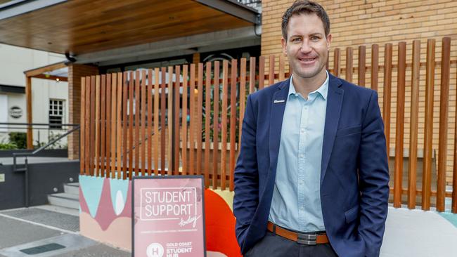 Study Gold Coast chief executive Alfred Slogrove outside of the Student Hub in Southport. Pic Tim Marsden