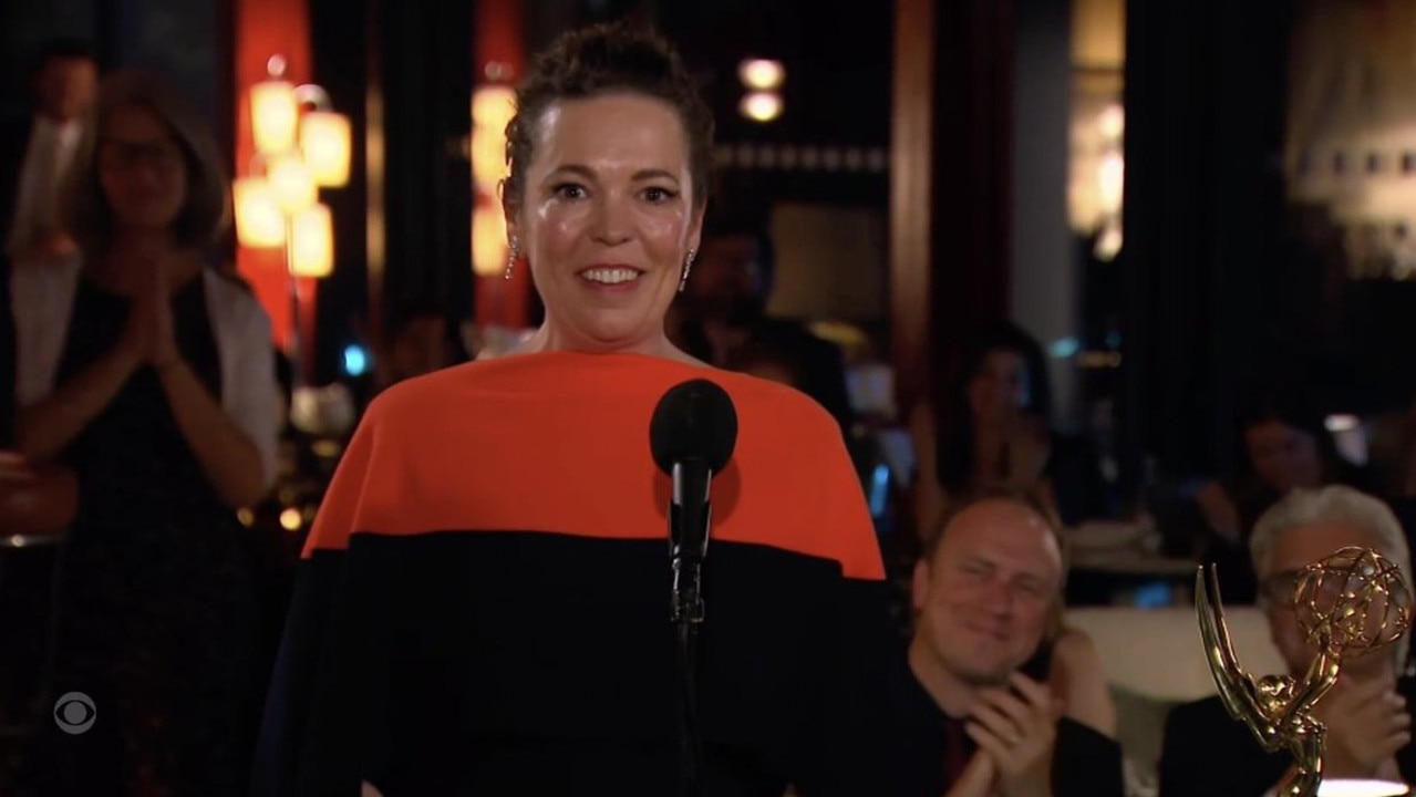 Olivia Colman wins Best Actress, Drama.